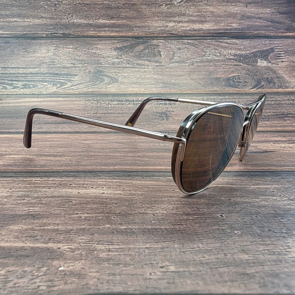 Anne Klein AK7070 Rose Gold Aviator Sunglasses Brown ‎ 59-15-140 FRAMES ONLY